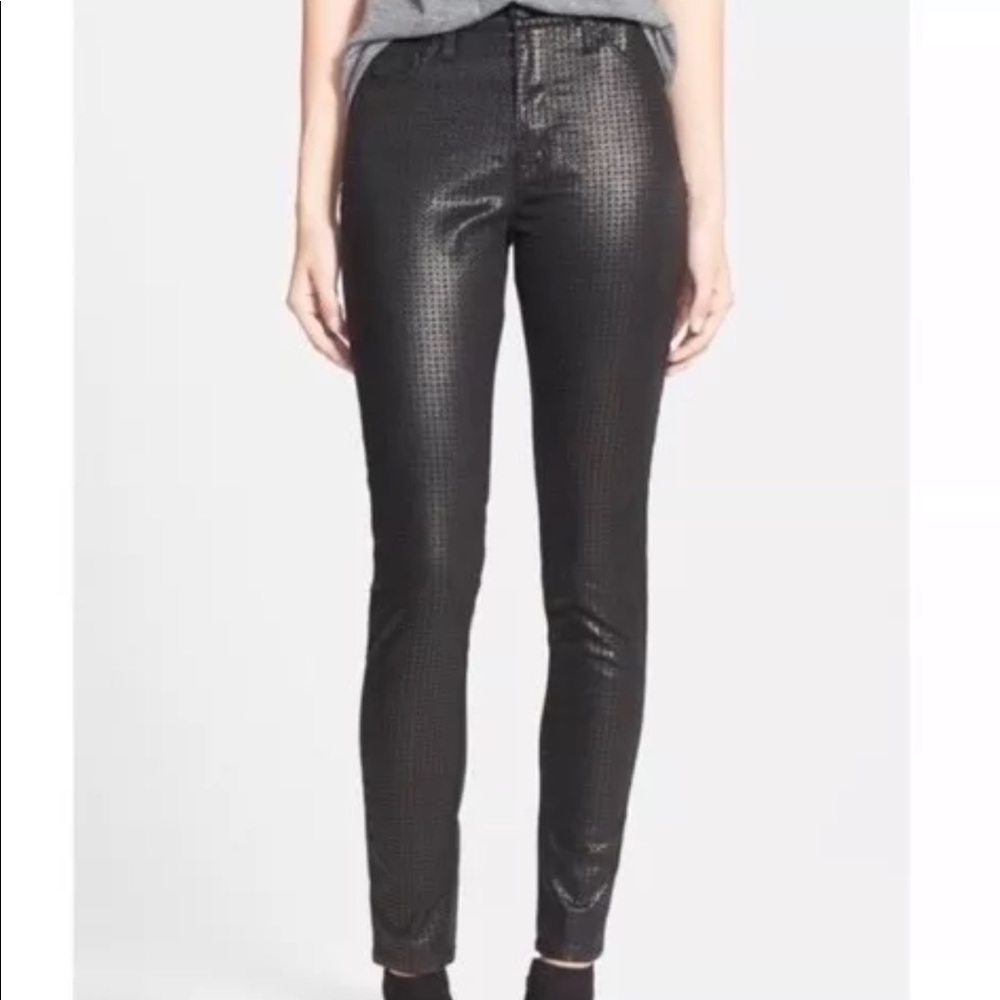 NWT Hudson Houndstooth High Waist Barbara  Super Skinny Jeans